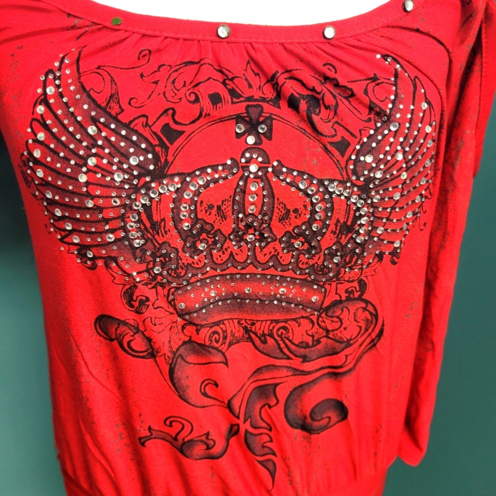 Dots (M) Cold Shoulder Top